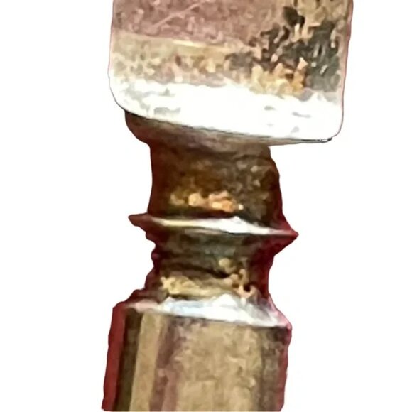 Vtg A1 SHEFFIELD ENGLAND spoons ROCKFORD TRIPLE knives SET of 4 silver plated - Picture 9 of 13